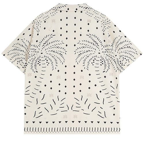 AMIRl Perforated Leather Shirt