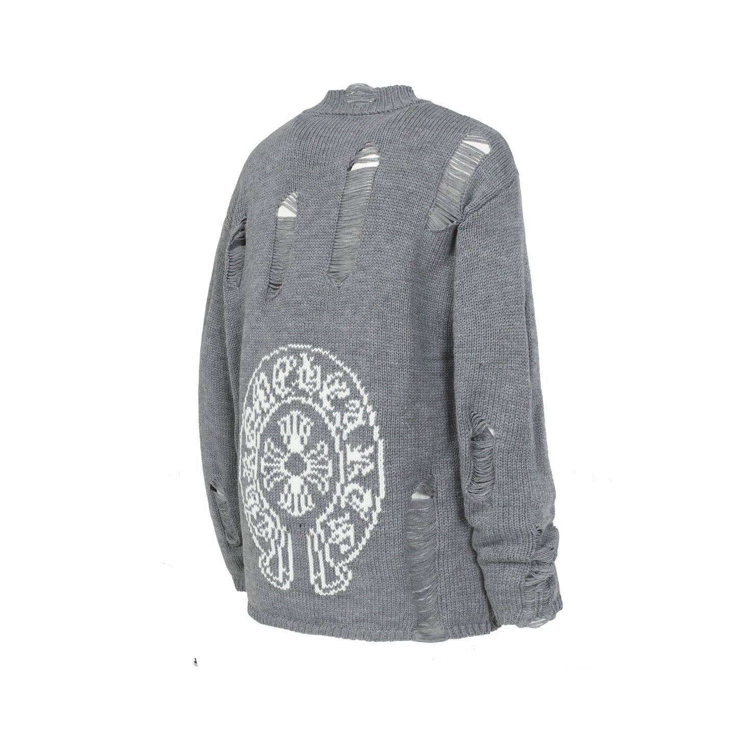 Chrome Hearts Distressed Knitted Sweater