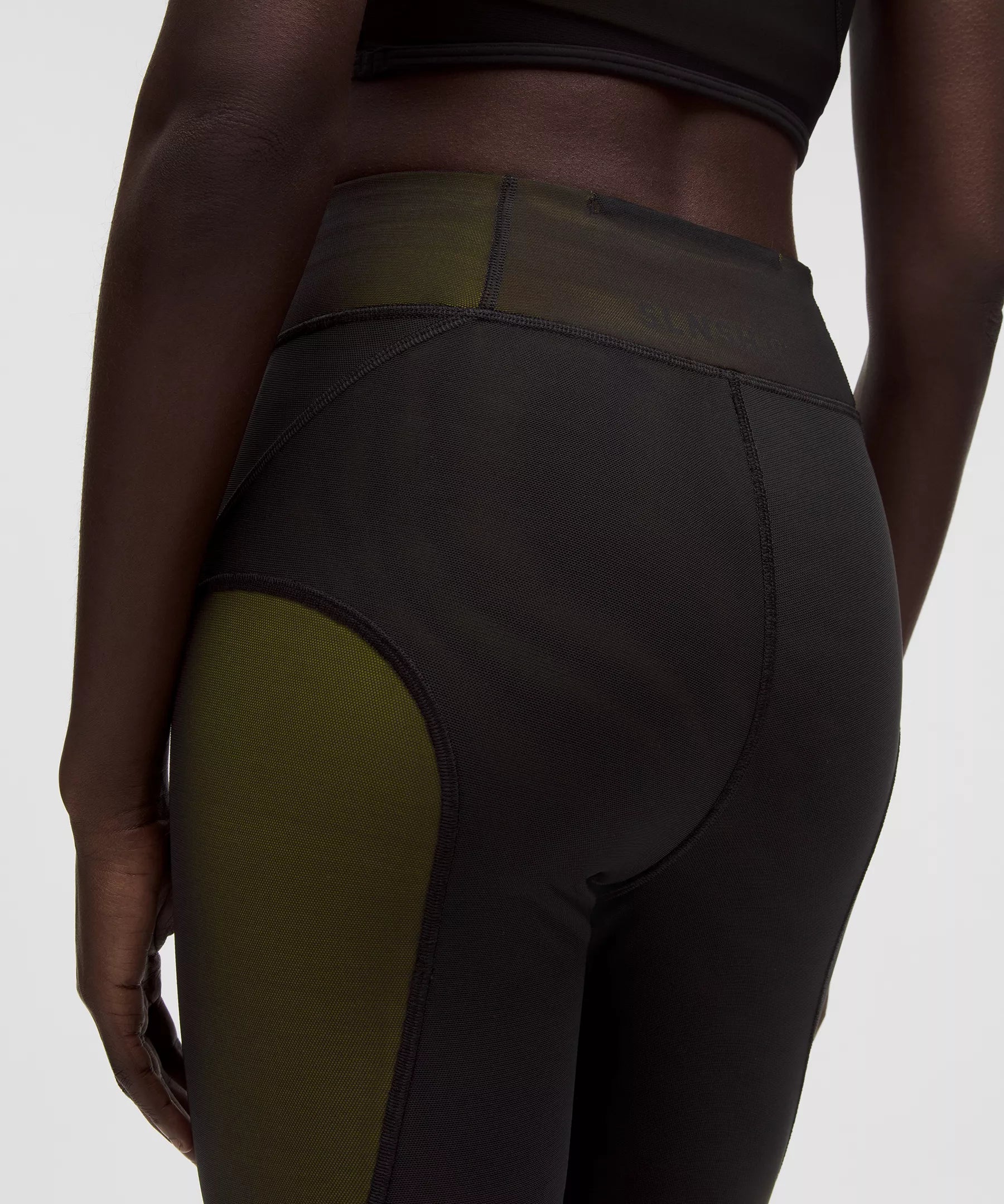 Mesh-Panelled High-Rise Tight 28"