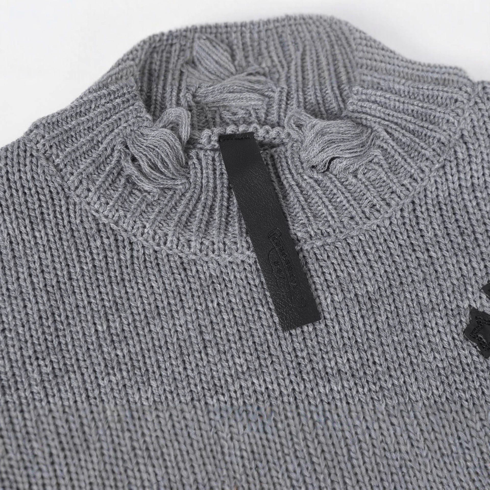 Chrome Hearts Distressed Knitted Sweater