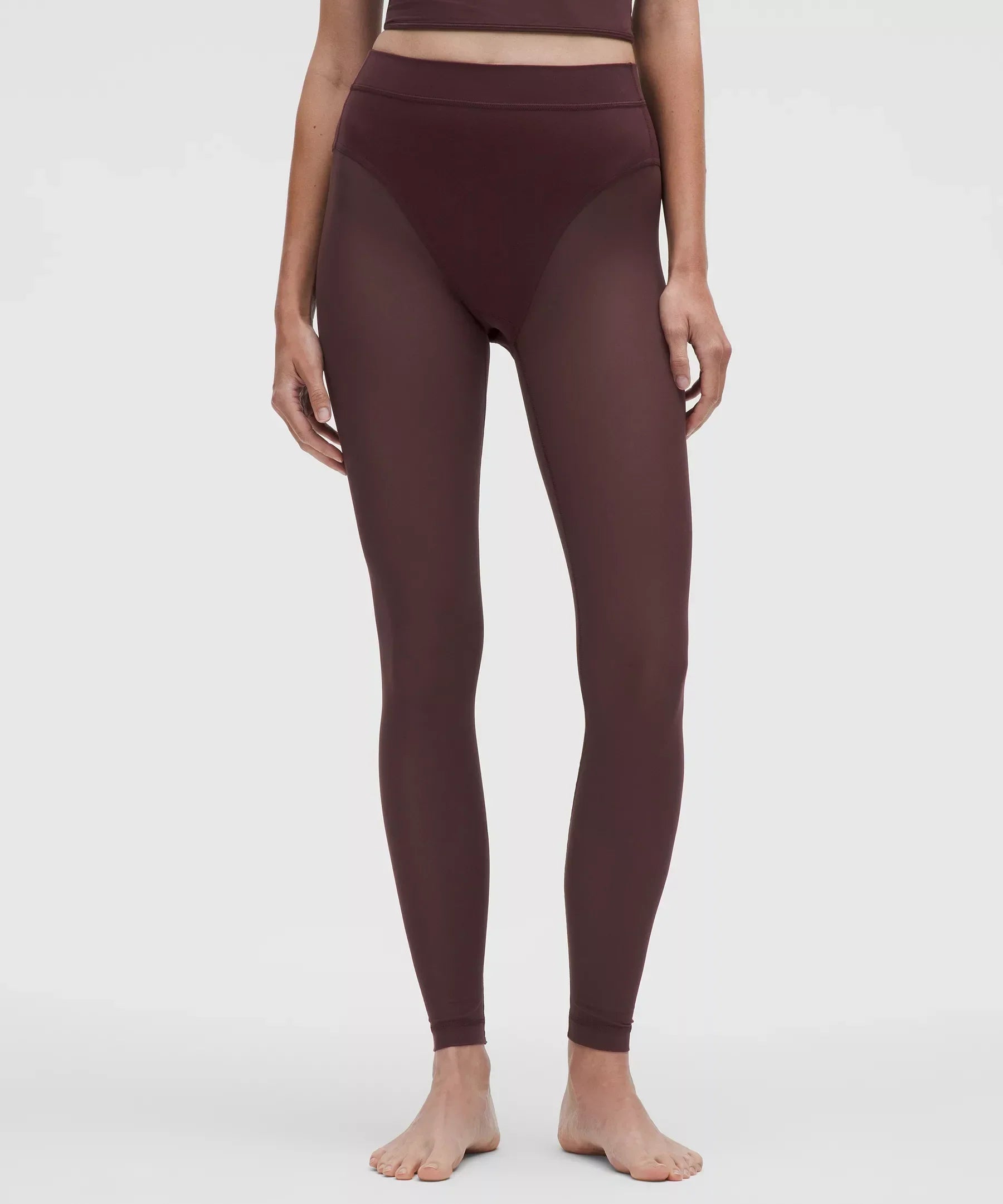 Nulu High-Rise Mesh-Leg Tight 28"