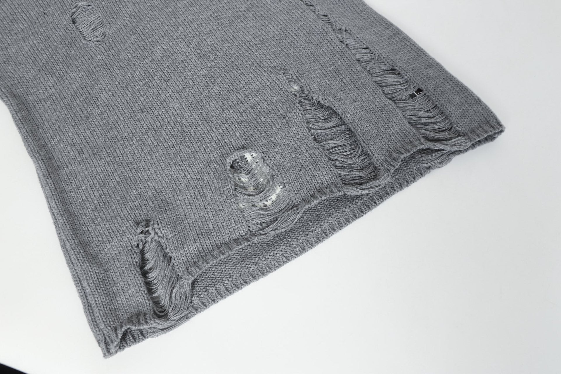 Chrome Hearts Distressed Knitted Sweater