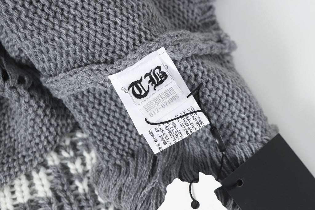 Chrome Hearts Distressed Knitted Sweater