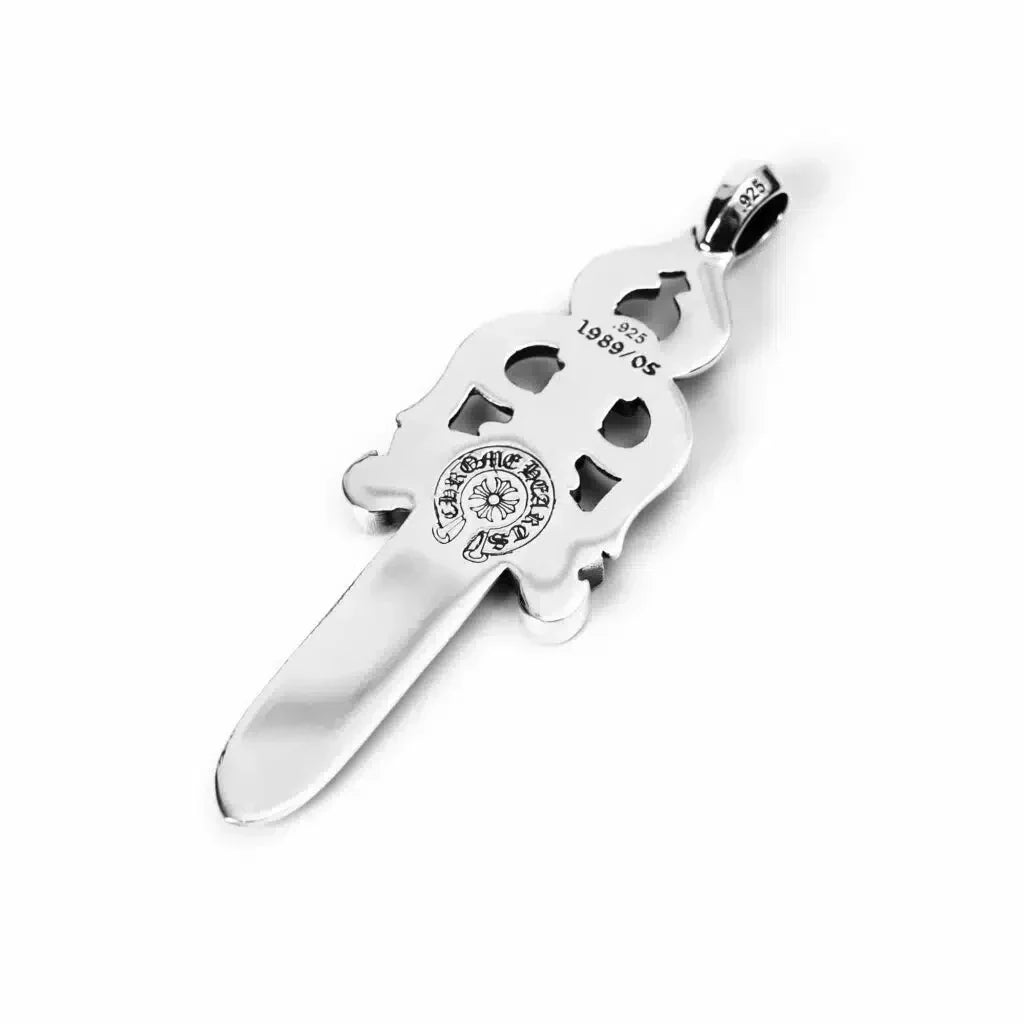 Chrome Hearts Double Dagger Pendant Necklace