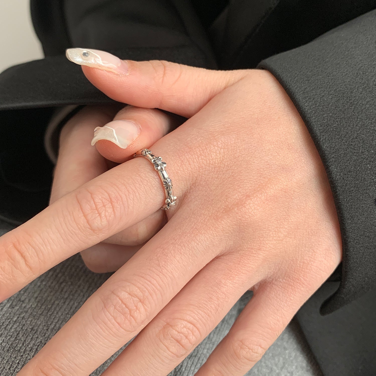 Chrome Hearts Chrome Hearts Iris open ring