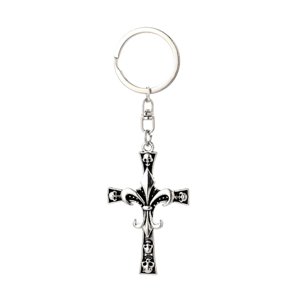 Chrome Hearts skull cross keychain