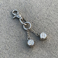 Chrome Hearts heavy-duty keychain dice pendant
