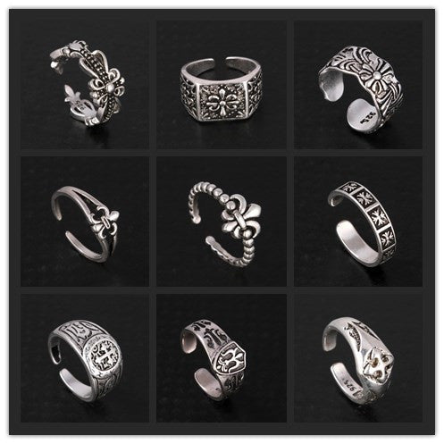 Chrome Hearts Sliver cross original couple ring