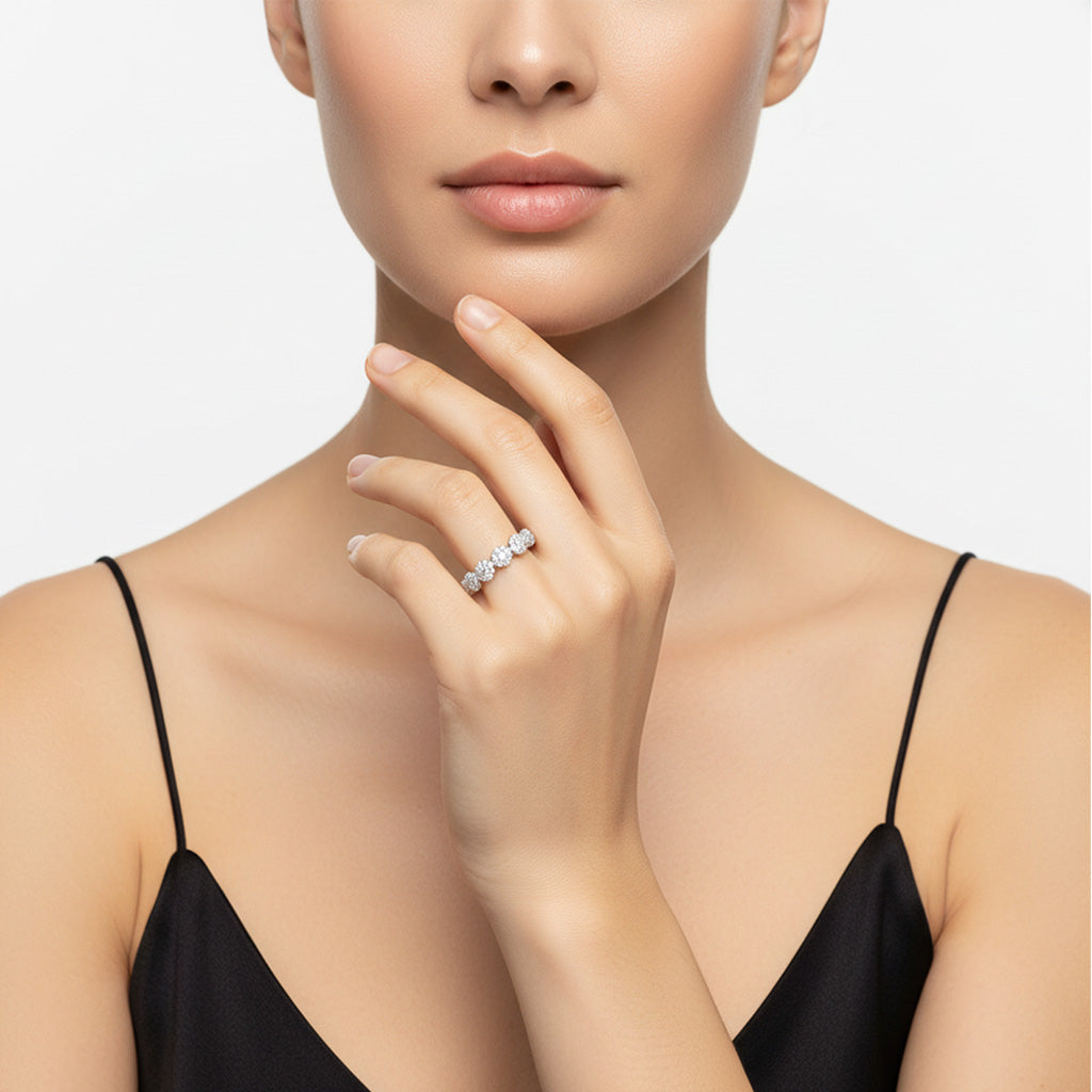 Van Cleef & Arpels Fleurette Floral Eternity Ring
