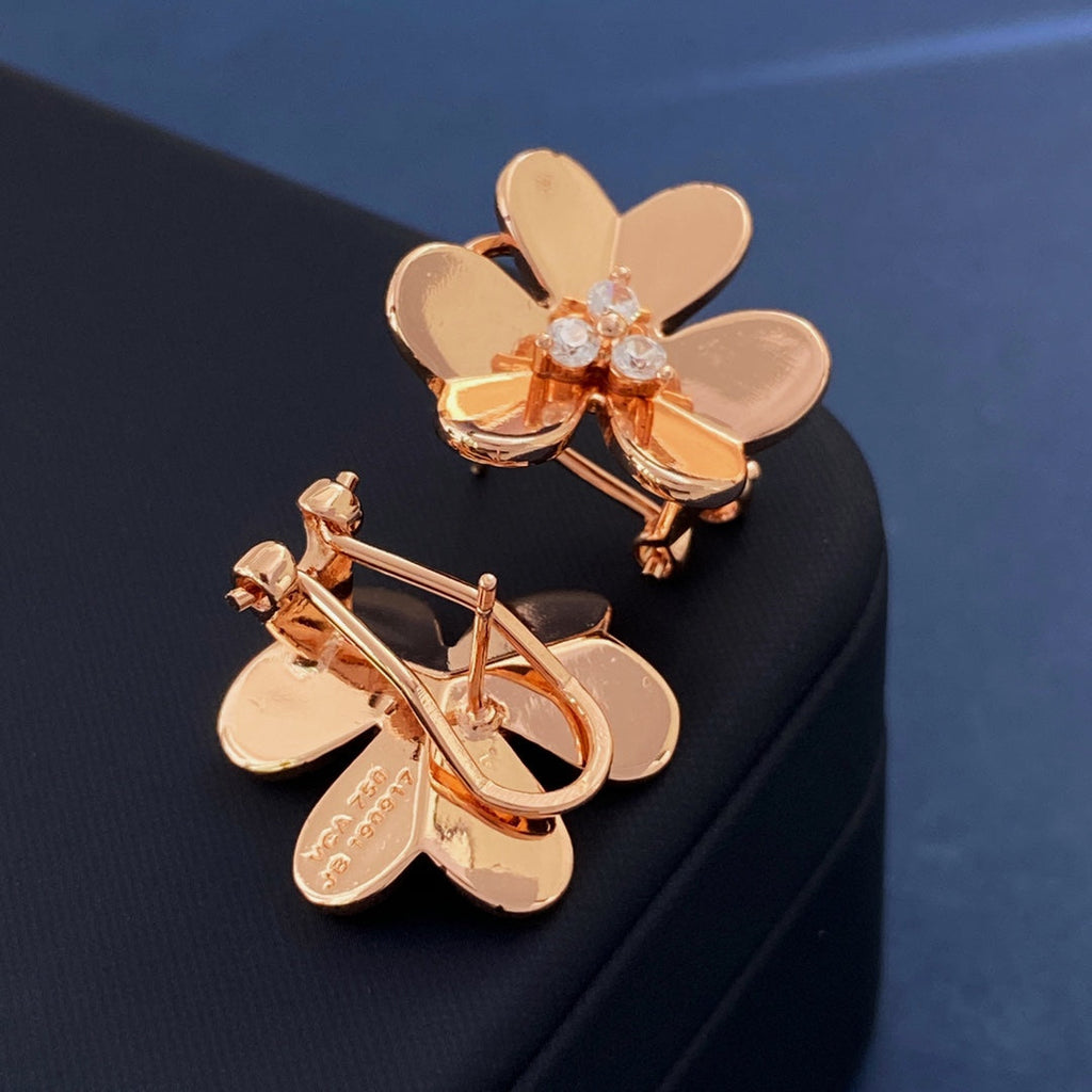 Van Cleef & Arpels Frivole Large Flower Earrings