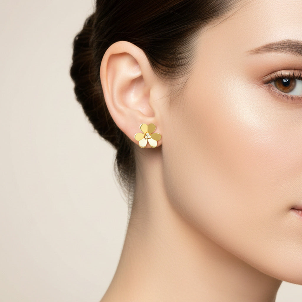 Van Cleef & Arpels Frivole Large Flower Earrings