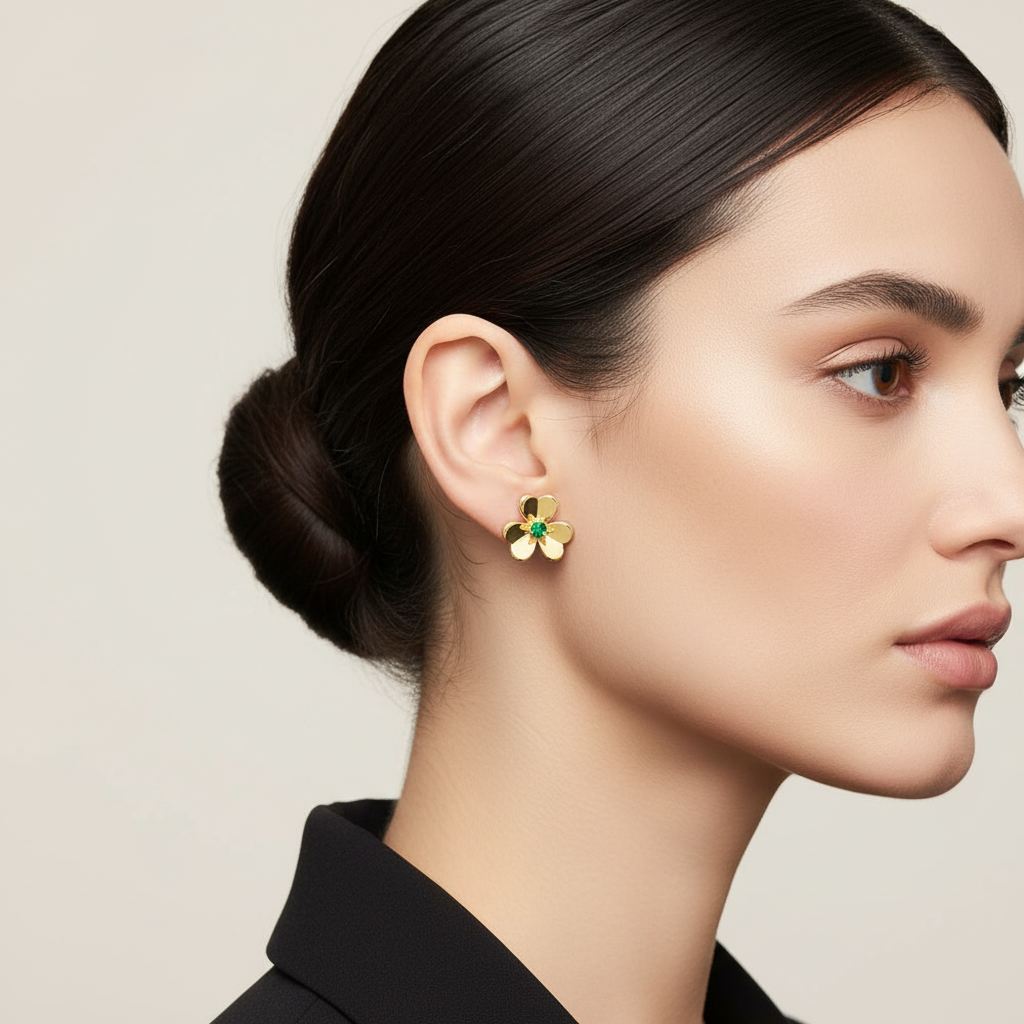 Van Cleef & Arpels Frivole Mini Flower Earrings