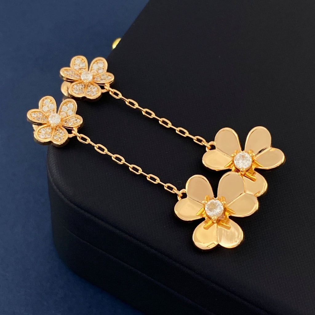 Van Cleef & Arpels Frivole Pendant Drop Earrings