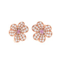 Van Cleef & Arpels Frivole Pink Flower Earrings
