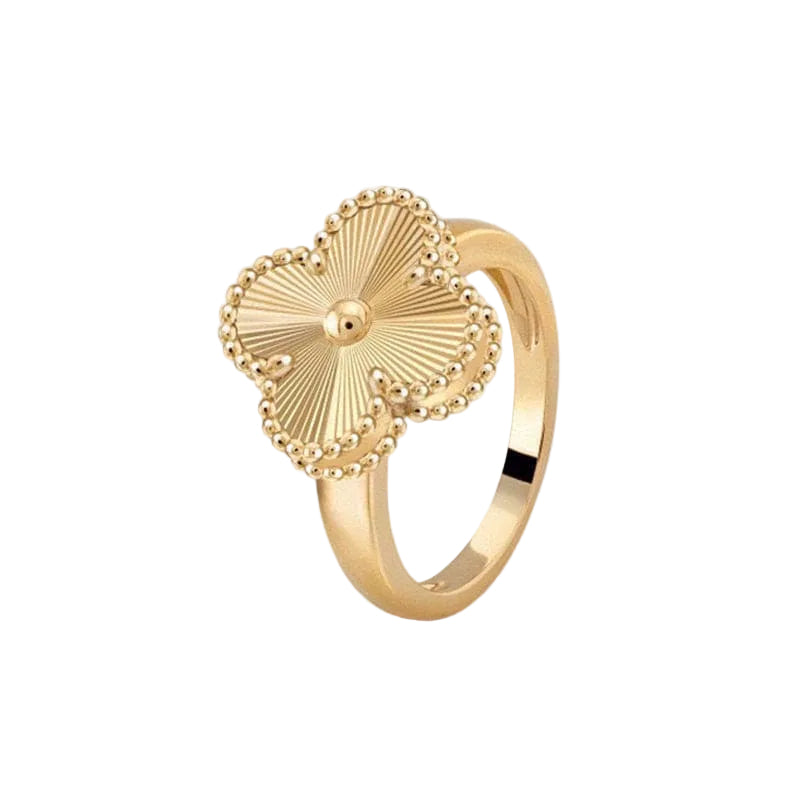 Van Cleef & Arpels Guilloche Vintage Alhambra Ring