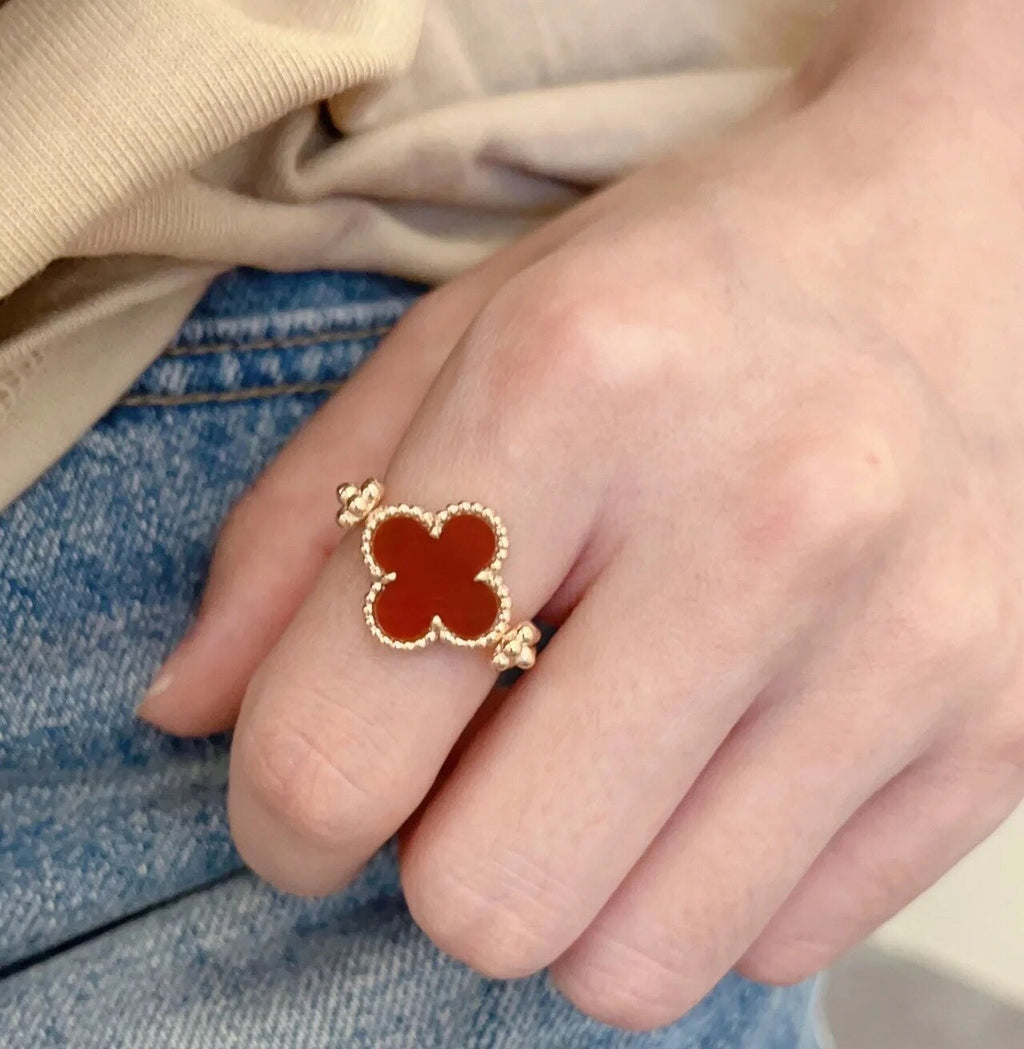 Van Cleef & Arpels Vintage Alhambra Reversible Ring