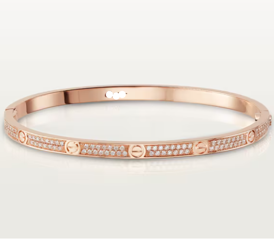 Cartier Small Paved Diamonds Love Bracelet Radiant Elegance