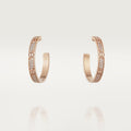 Cartier Love Pavé Hoop Earrings