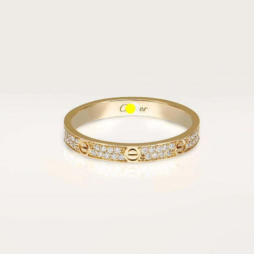 Cartier Love Pavé Slim Ring