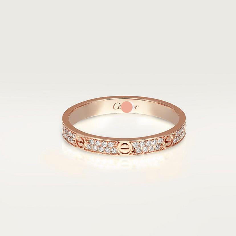 Cartier Love Pavé Slim Ring
