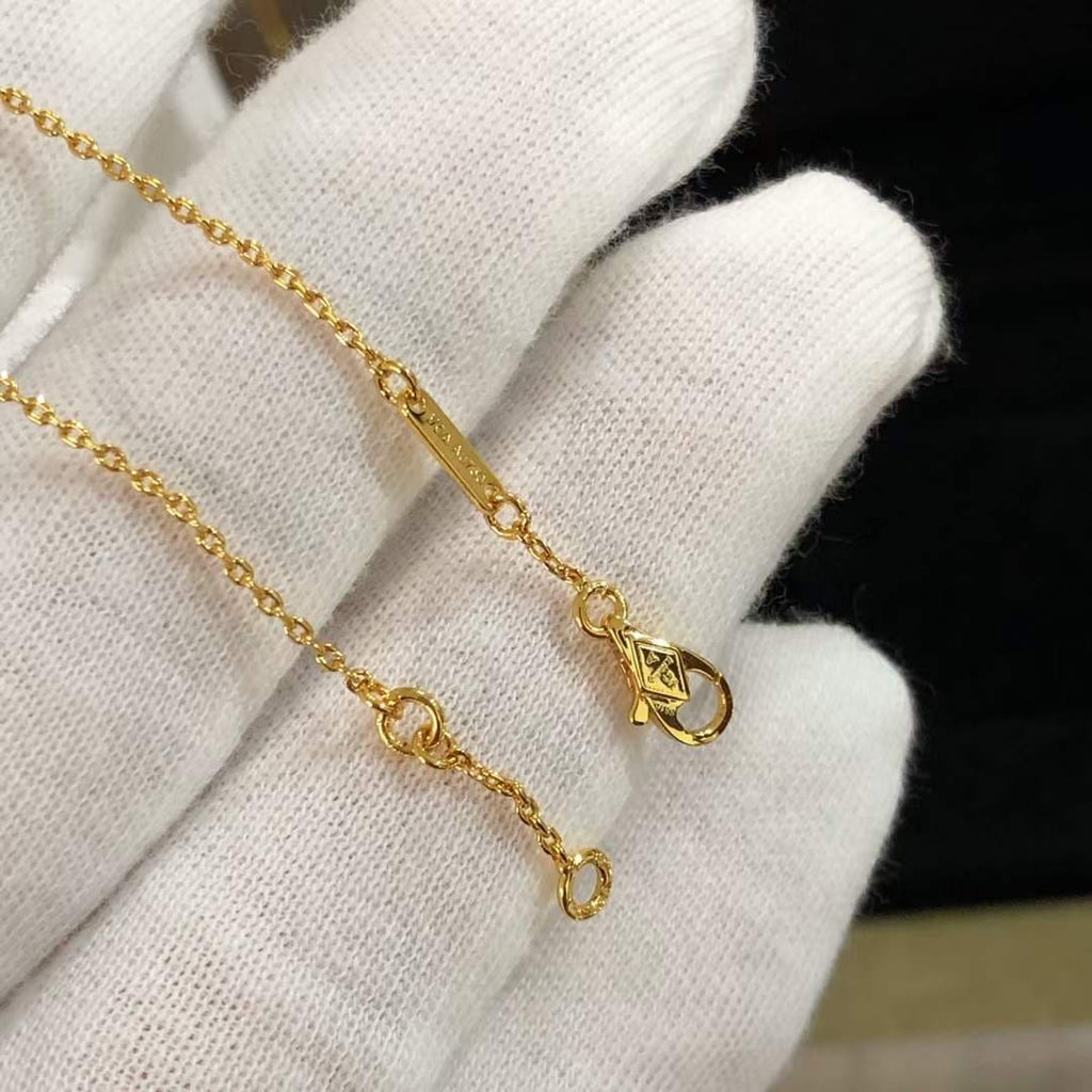 Van Cleef & Arpels Lucky Alhambra Butterfly Pendant Bracelet