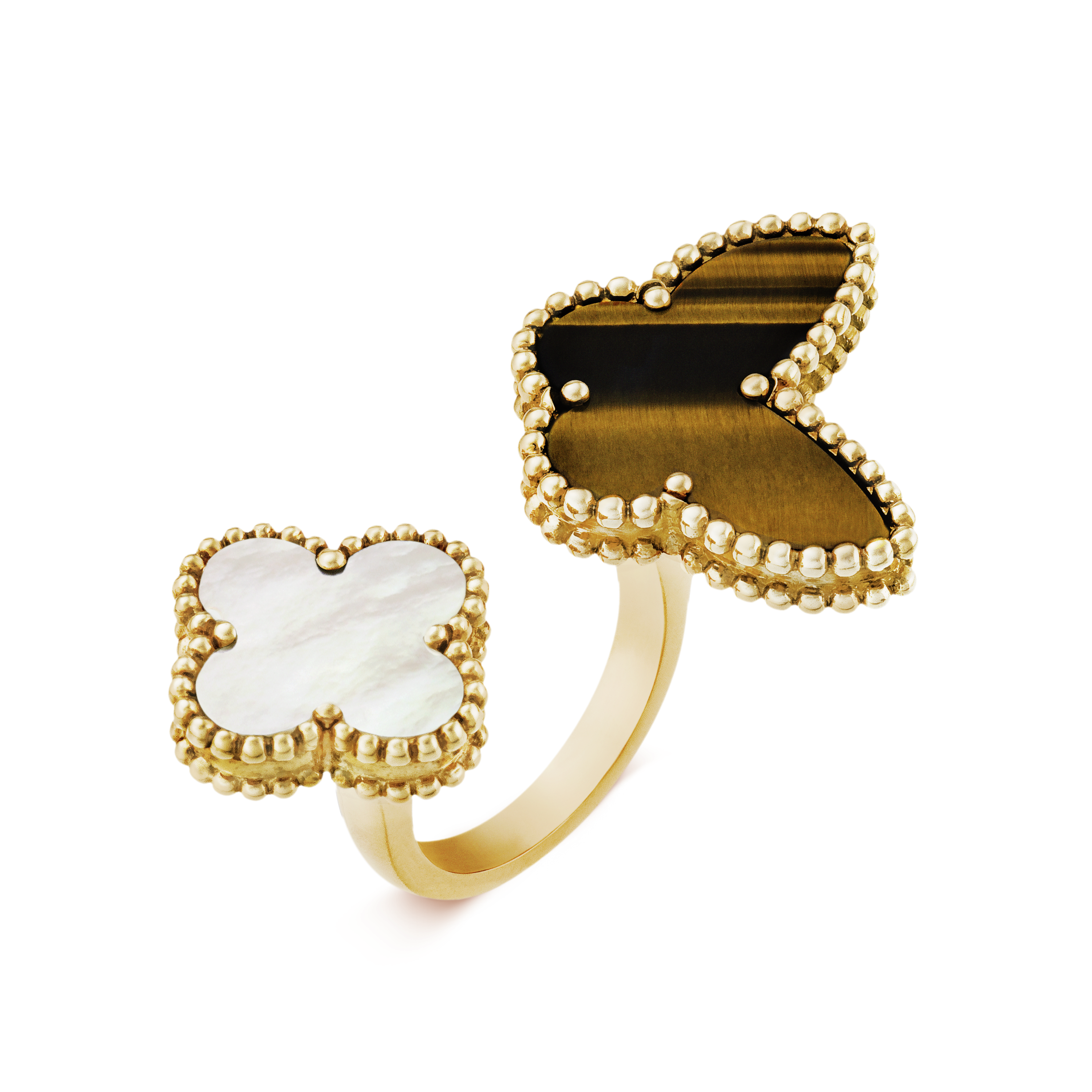 Van Cleef & Arpels Lucky Alhambra Inspired Between The Finger Ring