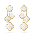 Van Cleef & Arpels Magic Alhambra Mother Of Pearl Four Motifs Earrings