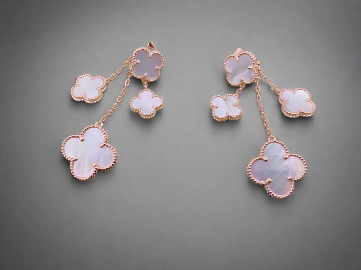 Van Cleef & Arpels Magic Alhambra Mother Of Pearl Four Motifs Earrings