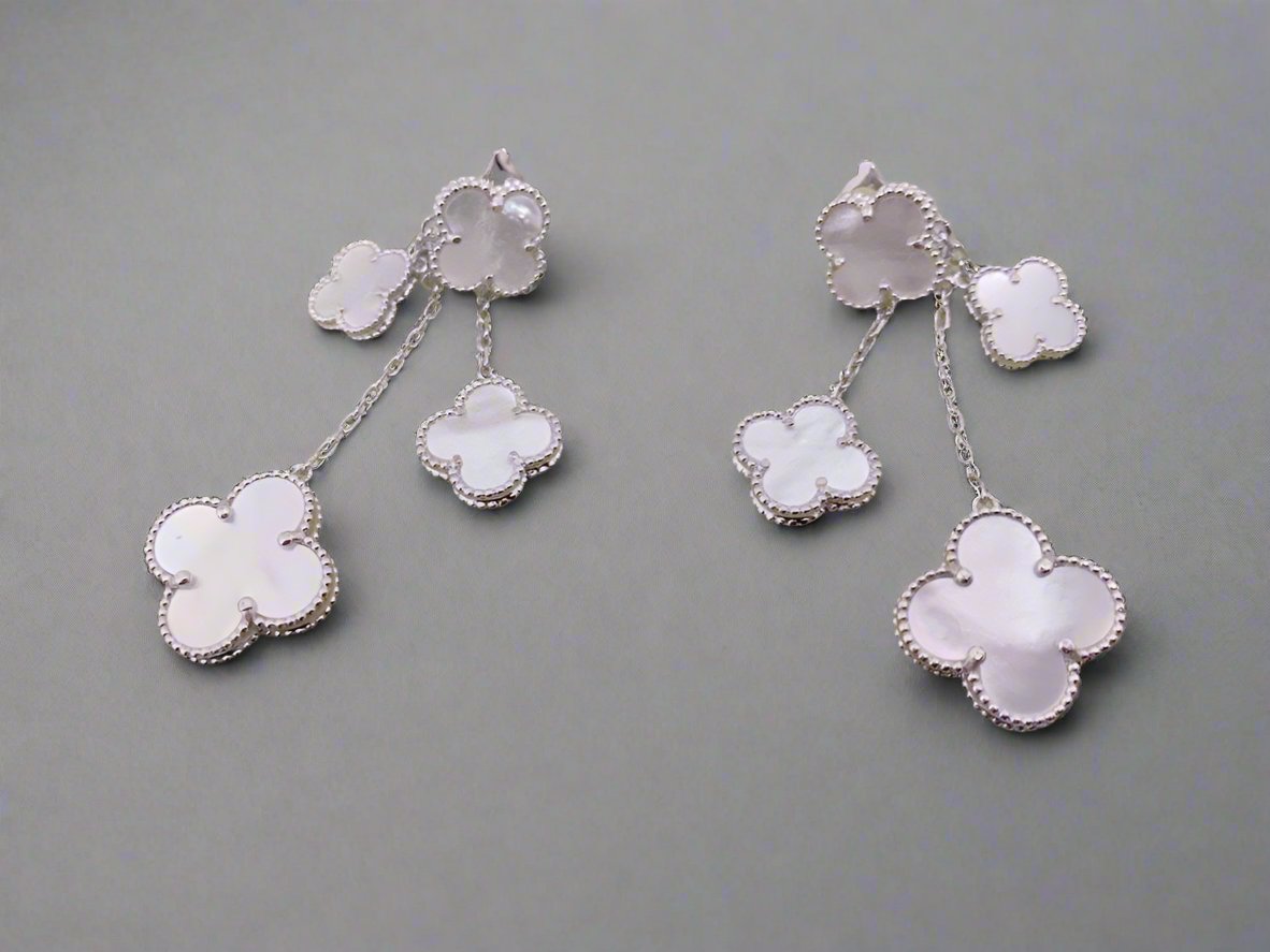 Van Cleef & Arpels Magic Alhambra Mother Of Pearl Four Motifs Earrings