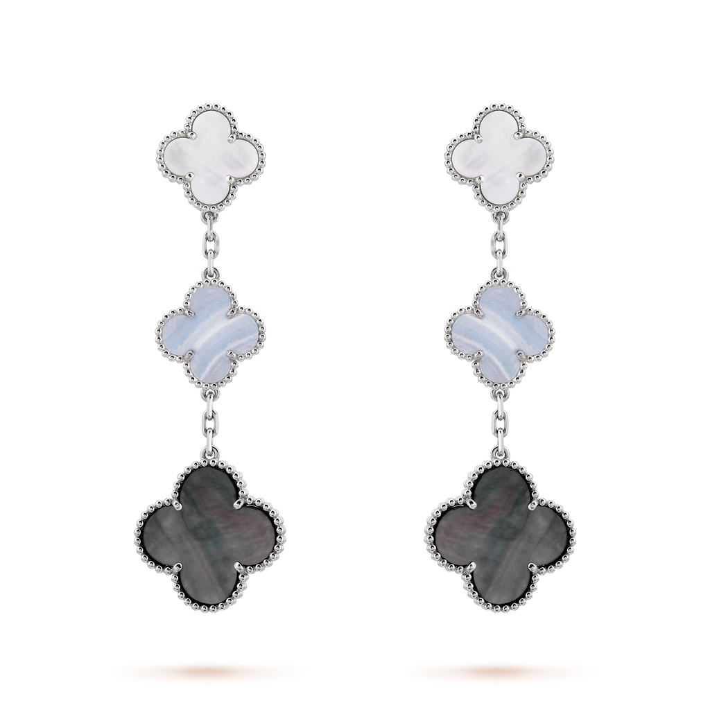 Van Cleef & Arpels Magic Alhambra Three Motifs Earrings