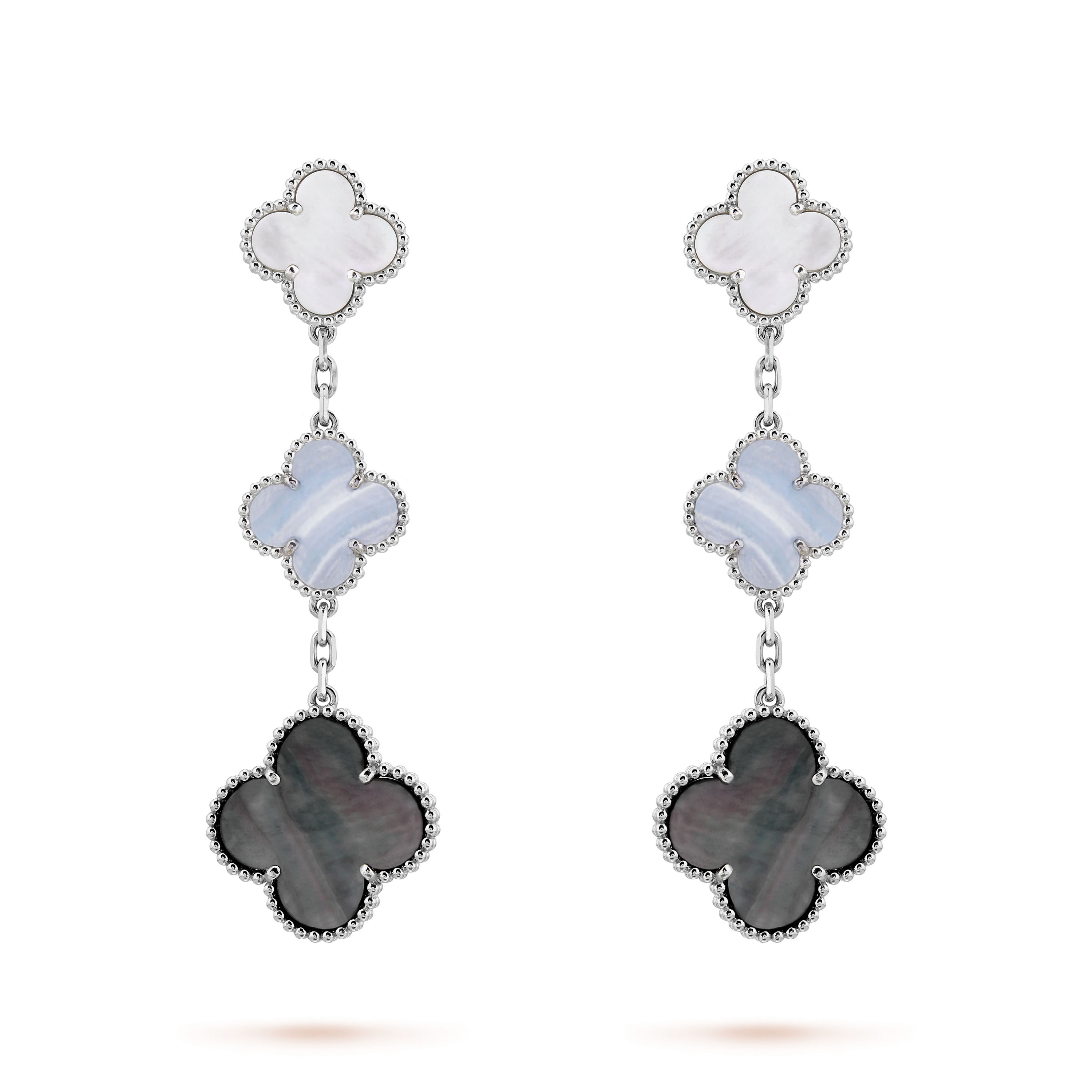 Van Cleef & Arpels Magic Alhambra Three Motifs Earrings