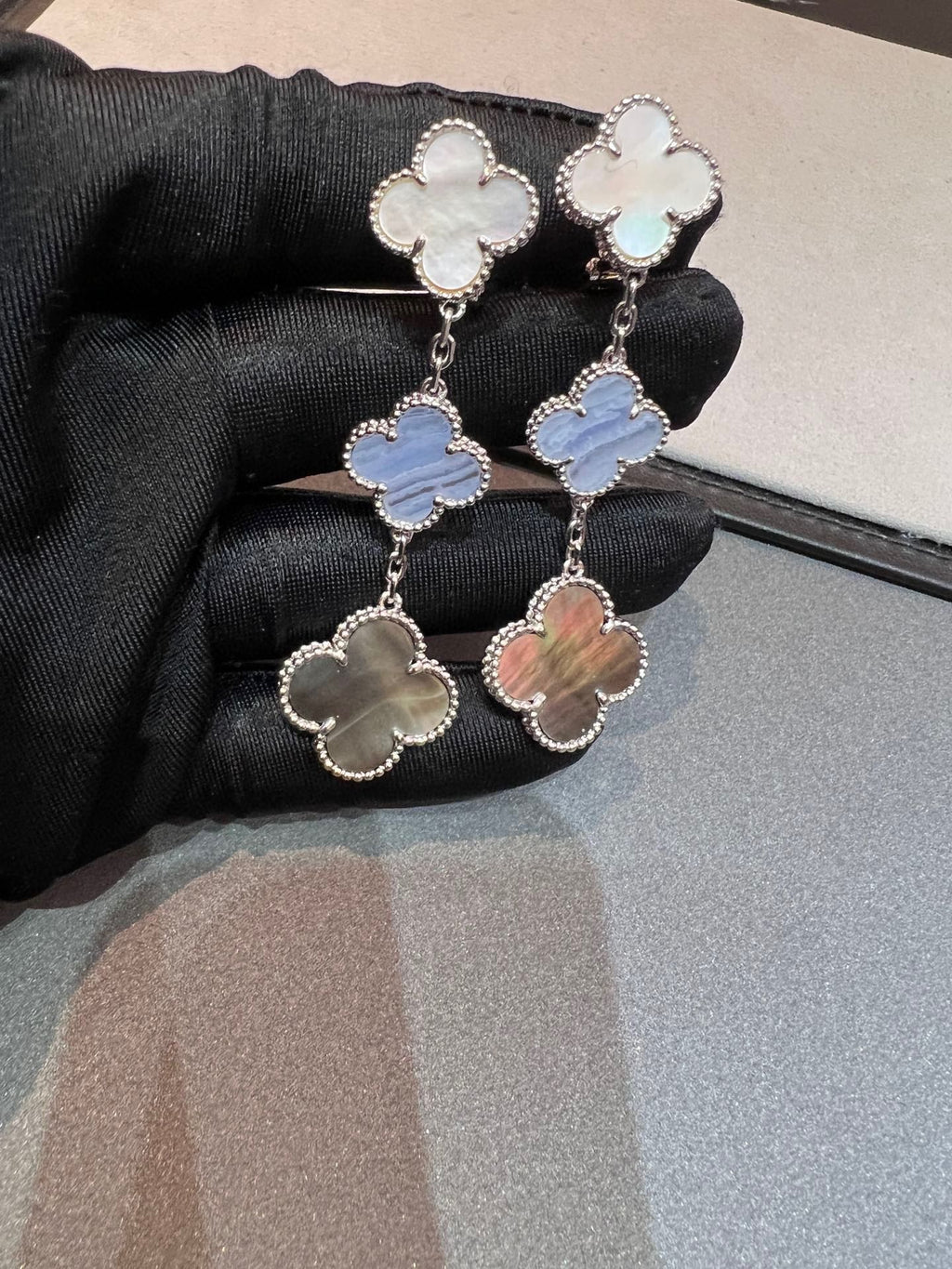 Van Cleef & Arpels Magic Alhambra Three Motifs Earrings