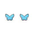 Van Cleef & Arpels Sweet Alhambra Butterfly Stud Earrings