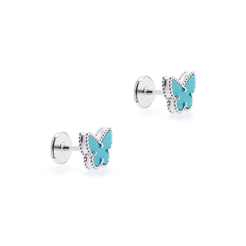 Van Cleef & Arpels Sweet Alhambra Butterfly Stud Earrings