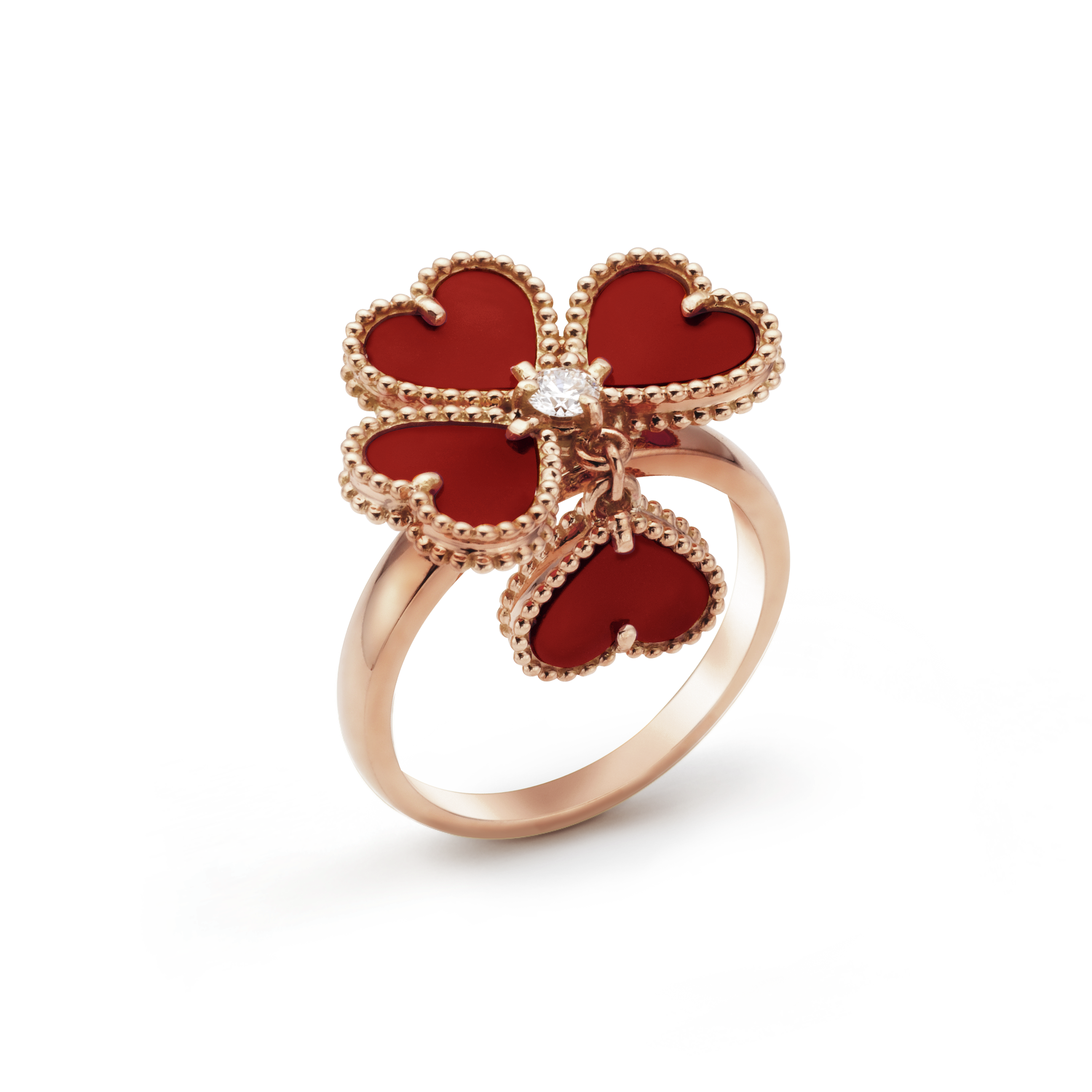 Van Cleef & Arpels Sweet Alhambra Effeuillage Clover Ring