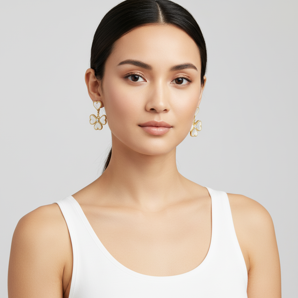 Van Cleef & Arpels Sweet Alhambra Effeuillage Earrings