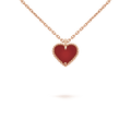 Van Cleef & Arpels Sweet Alhambra Heart Pendant Necklace