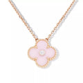 Van Cleef & Arpels Sweet Alhambra Pink Clover Necklace