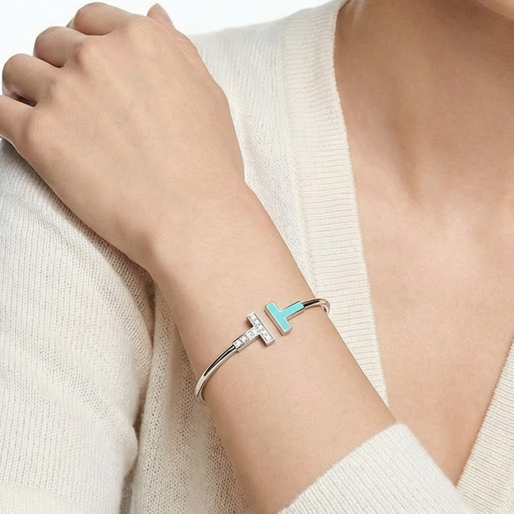 Tiffany Turquoise Wire Bracelet