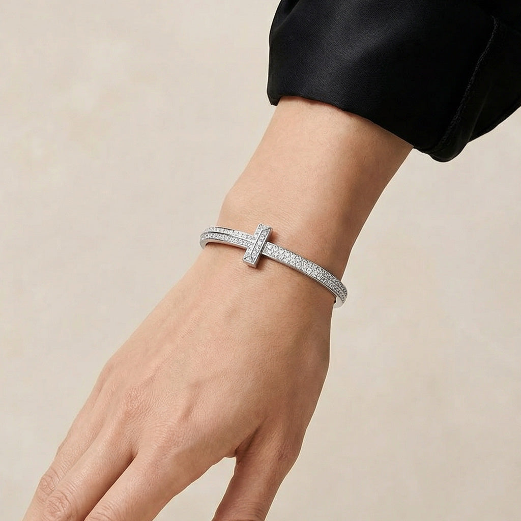 Tiffany Wide Hinged Bangle Bracelet