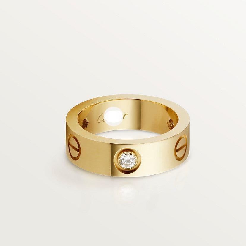 Cartier Love 3 Diamonds Wedding Ring