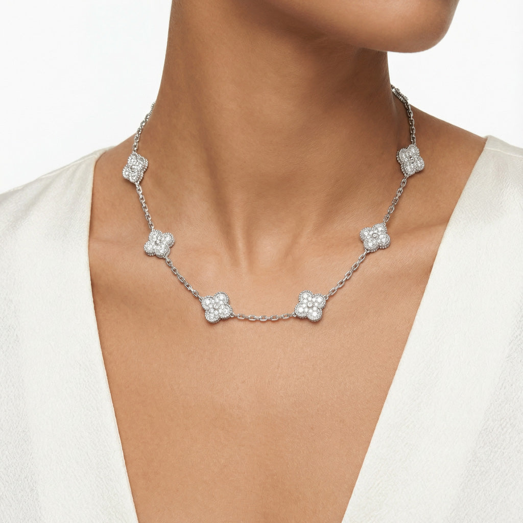 Van Cleef & Arpels Vintage Alhambra 10 Motifs Necklace