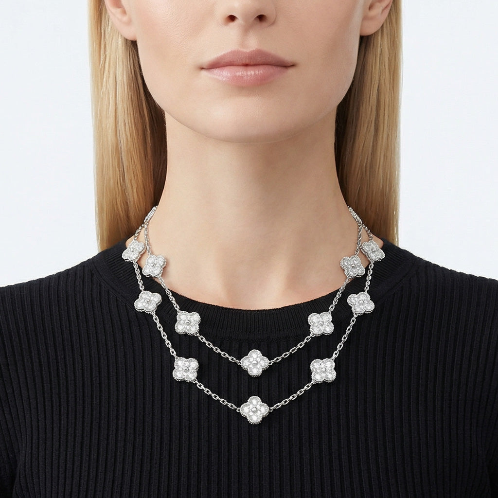 Van Cleef & Arpels Vintage Alhambra 20 Motifs Long Necklace