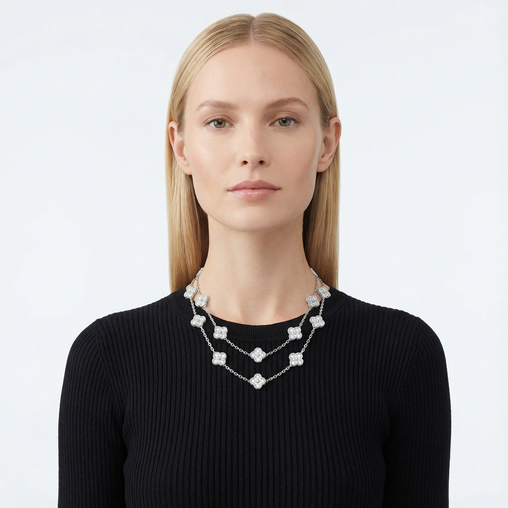 Van Cleef & Arpels Vintage Alhambra 20 Motifs Long Necklace