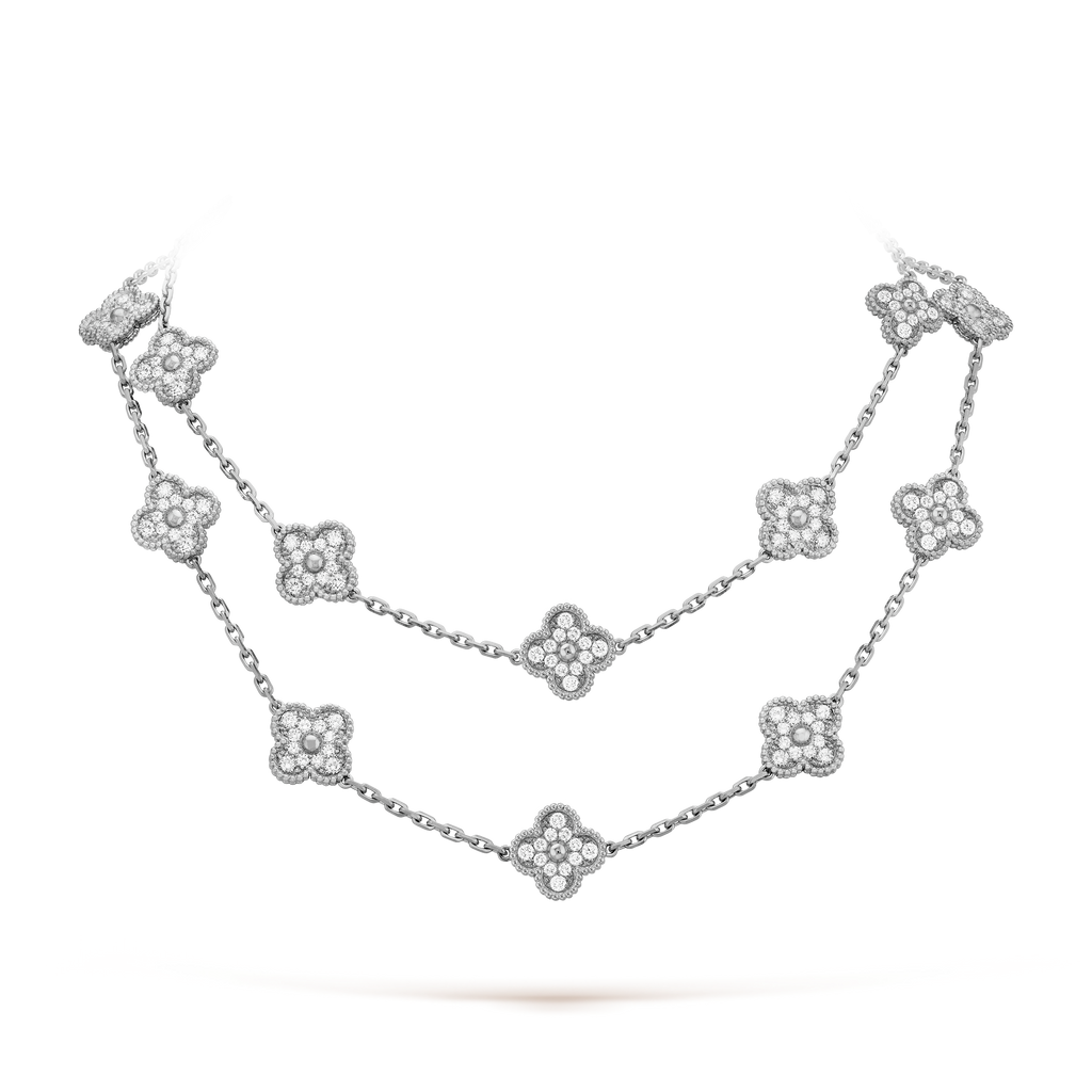 Van Cleef & Arpels Vintage Alhambra 20 Motifs Long Necklace