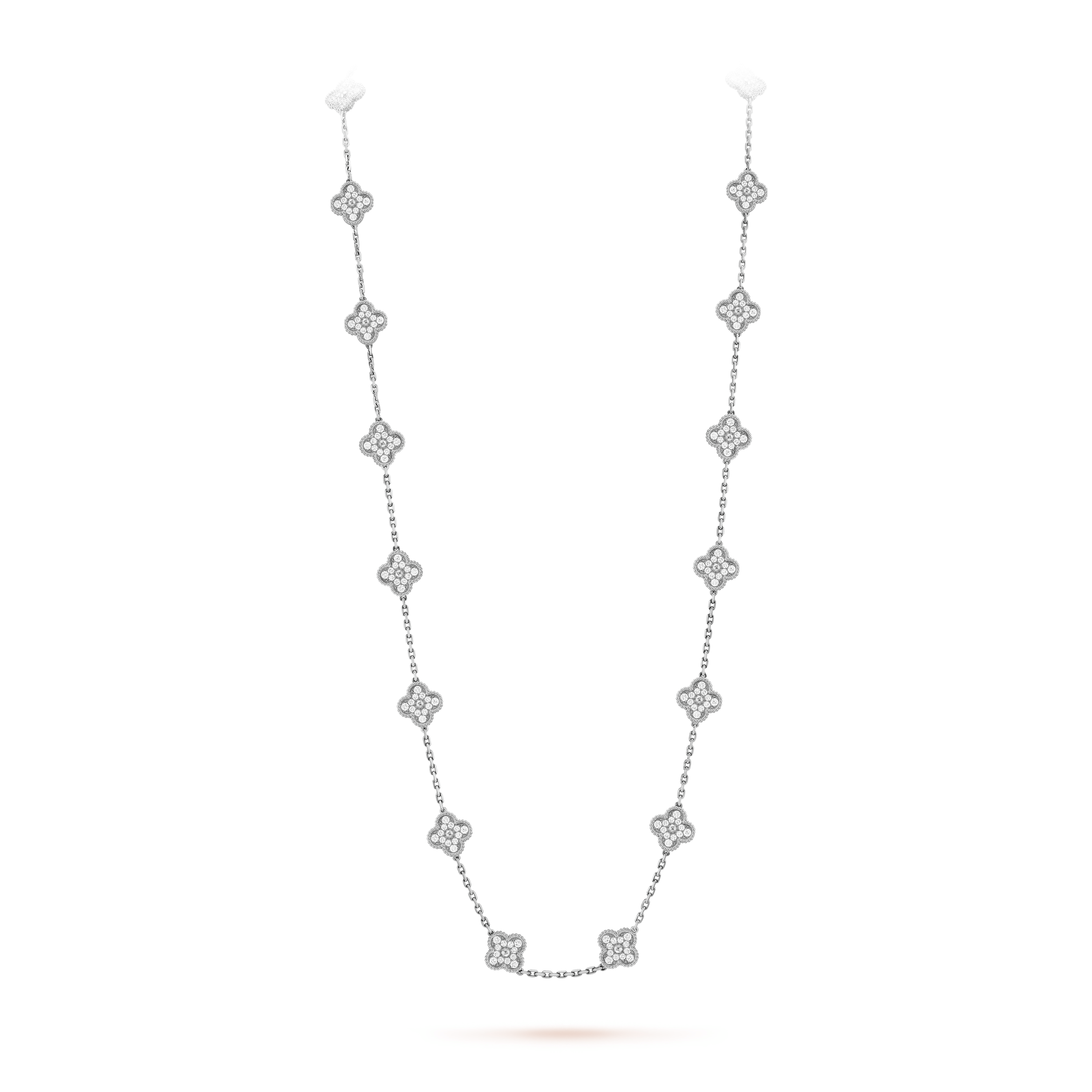 Van Cleef & Arpels Vintage Alhambra 20 Motifs Long Necklace