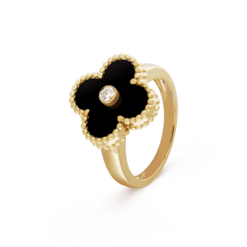Van Cleef & Arpels Vintage Alhambra Black Onyx Ring