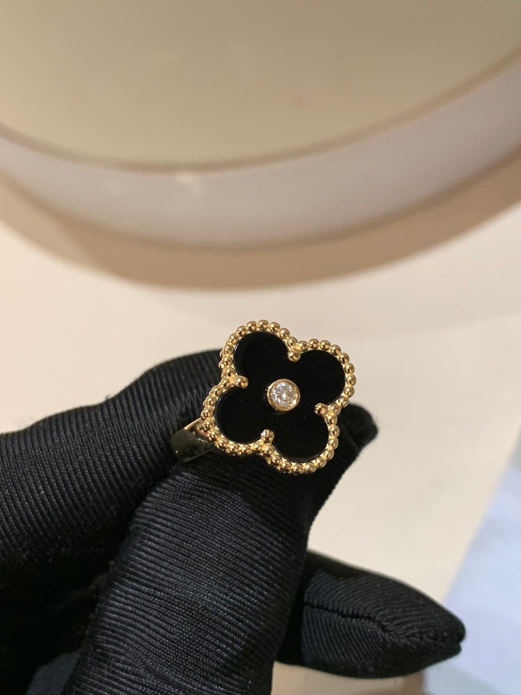 Van Cleef & Arpels Vintage Alhambra Black Onyx Ring