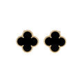 Van Cleef & Arpels Vintage Alhambra Black Stone Earrings