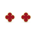 Van Cleef & Arpels Vintage Alhambra Carnelian Earrings